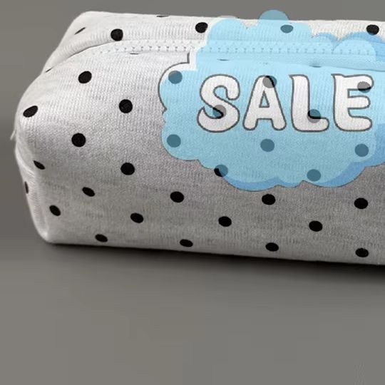 Aesthetic Large Pencil Case Pouch - ∘ حقيبة أقلام بتصميم منقط لطيفة