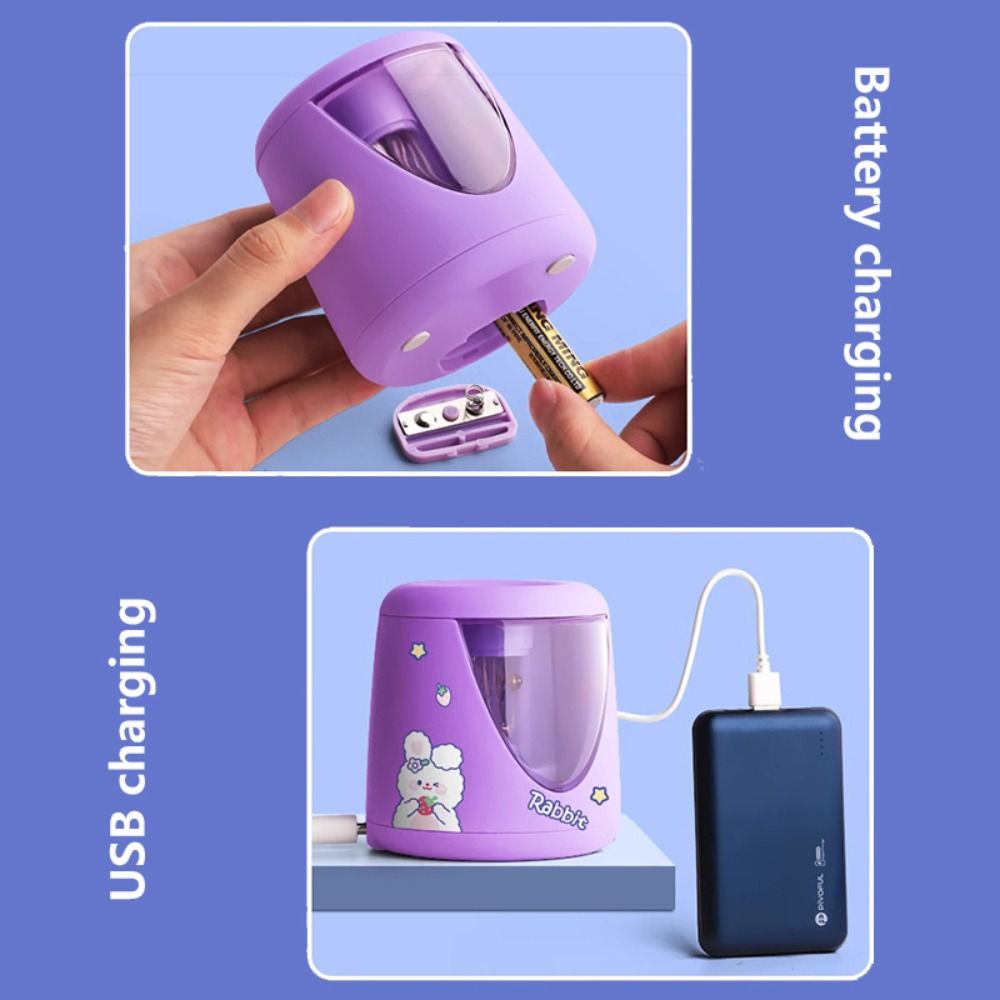 مع ملصق زخرفي، يعمل بالبطارية/ - مراجعة Electric Pencil Sharpener Usb وسعره