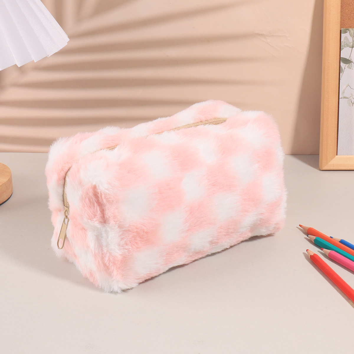 مقلمة كورية مربعة أنيقة، حقيبة - مراجعة Aesthetic Large Pencil Case Pouch وسعره