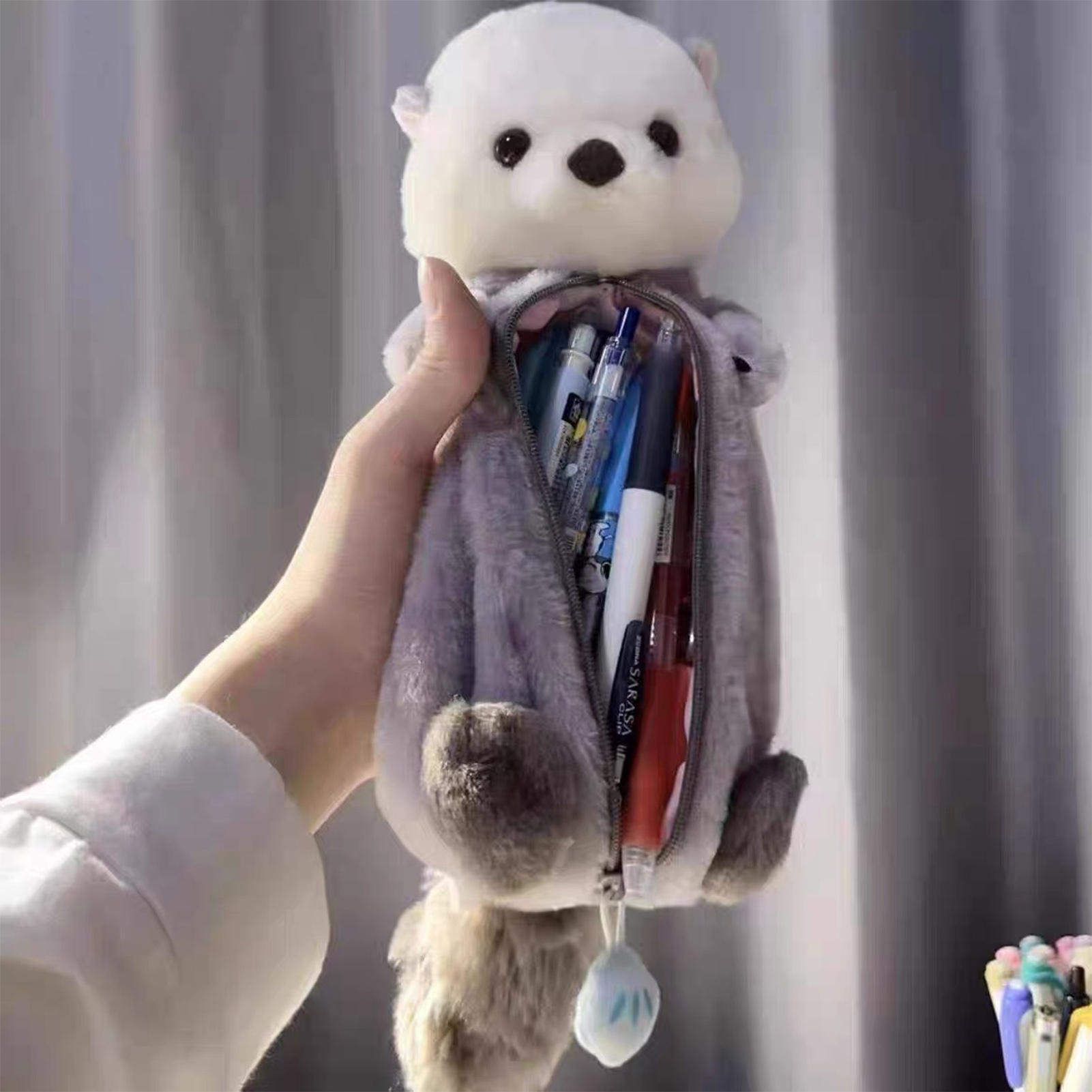 مقلمة لعبة قطيفة مبتكرة ناعمة  - مراجعة School Supplies وسعره