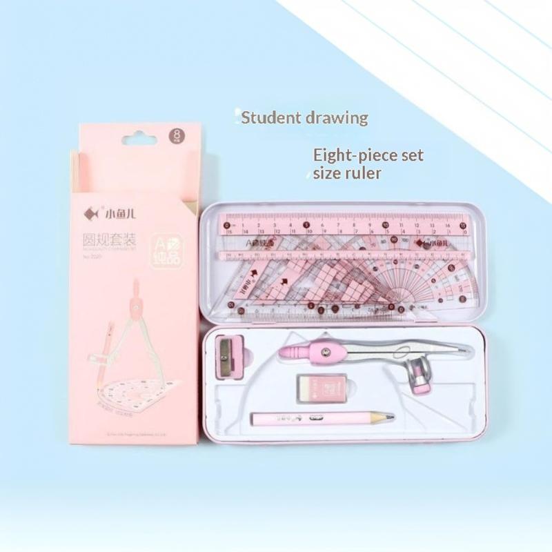مجموعة أدوات رسم هندسية تتكون  - مراجعة Math Geometry Set With Compass وسعره