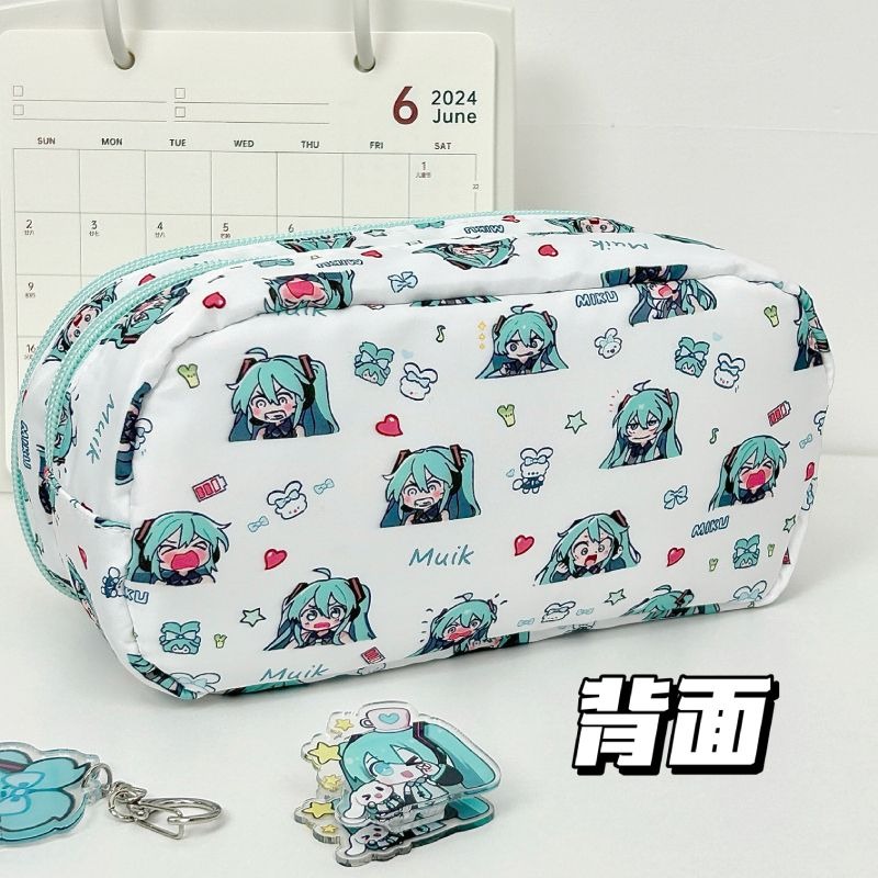 حقيبة أقلام هاتسوني ميكو، تصمي - مراجعة Aesthetic Large Pencil Case Pouch وسعره