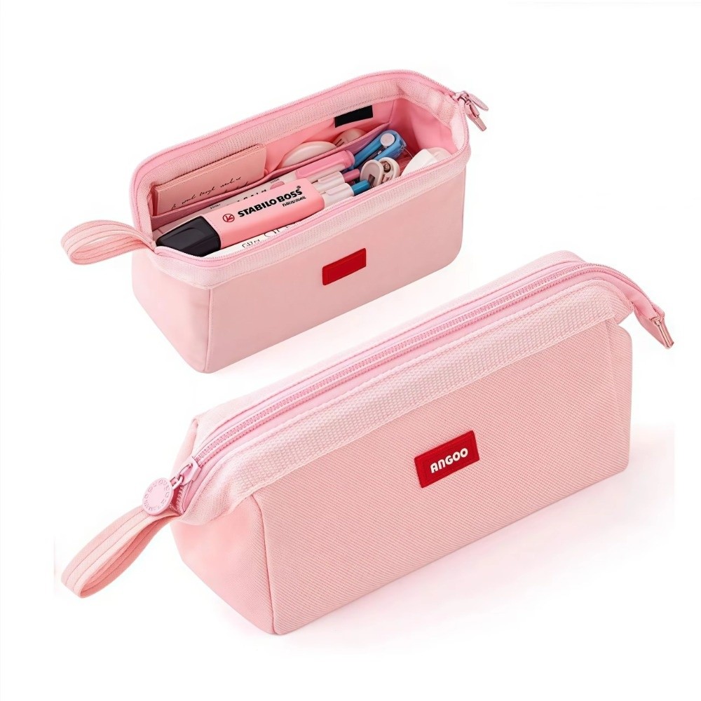 حقيبة أقلام من قماش أكسفورد بت - مراجعة Aesthetic Large Pencil Case Pouch وسعره