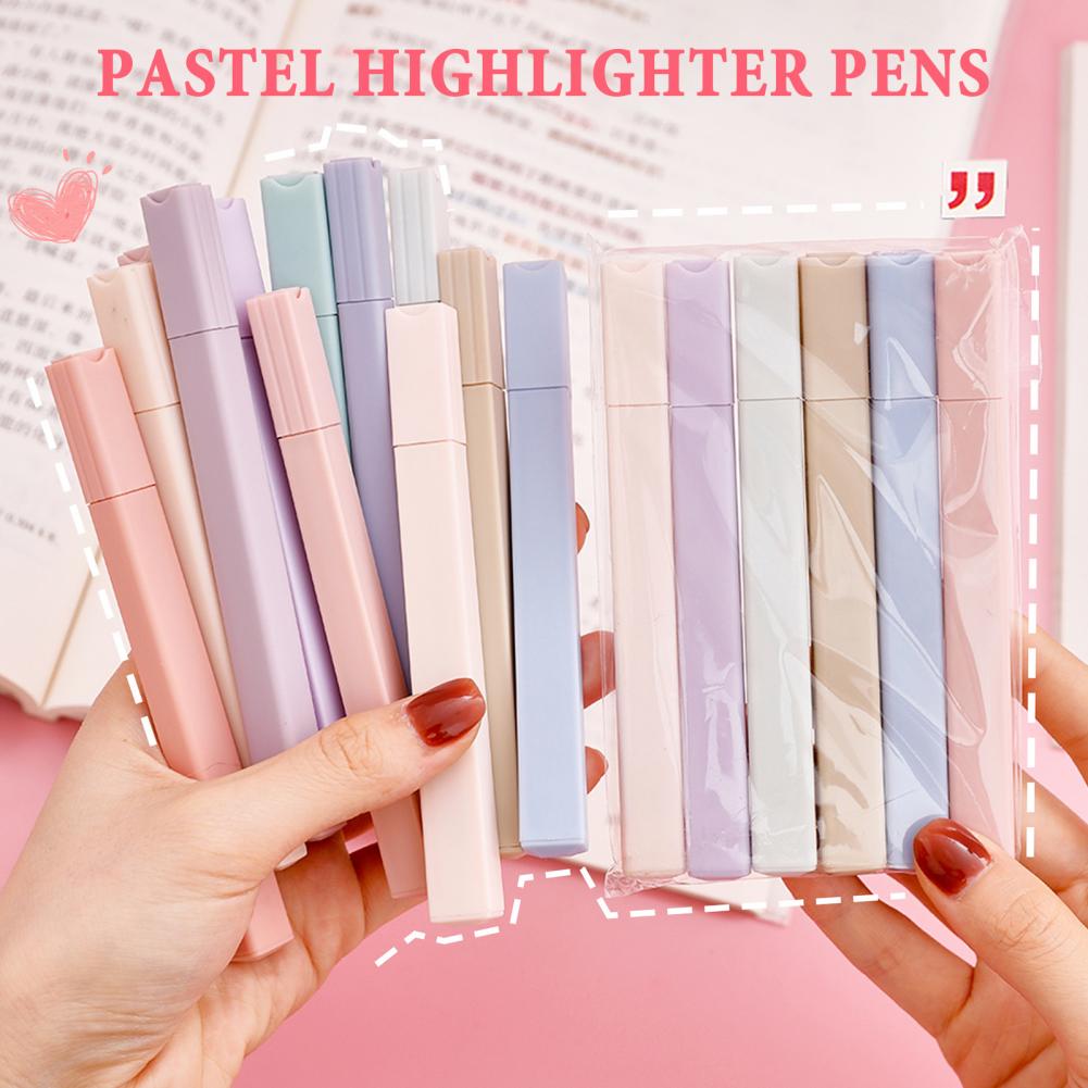 أقلام تظليل ملونة 6 قطع، مجموع - مراجعة Pastel Highlighter Set Double Ended وسعره